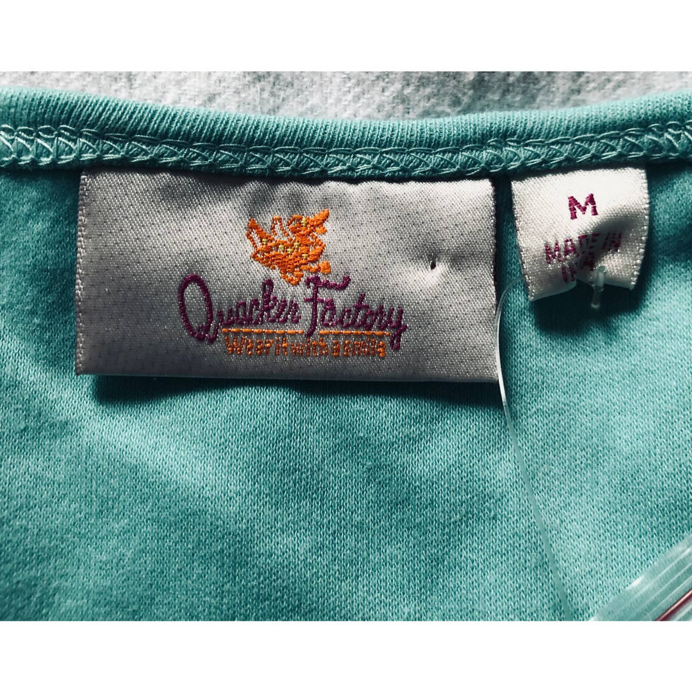 Quacker Factory Short Sleeve Sequin Detailed Shir… - image 5